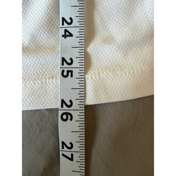 Athleta White Neon Yellow Mesh Back Long Sleeve Performance Top XS 906191 - Picture 5 of 8